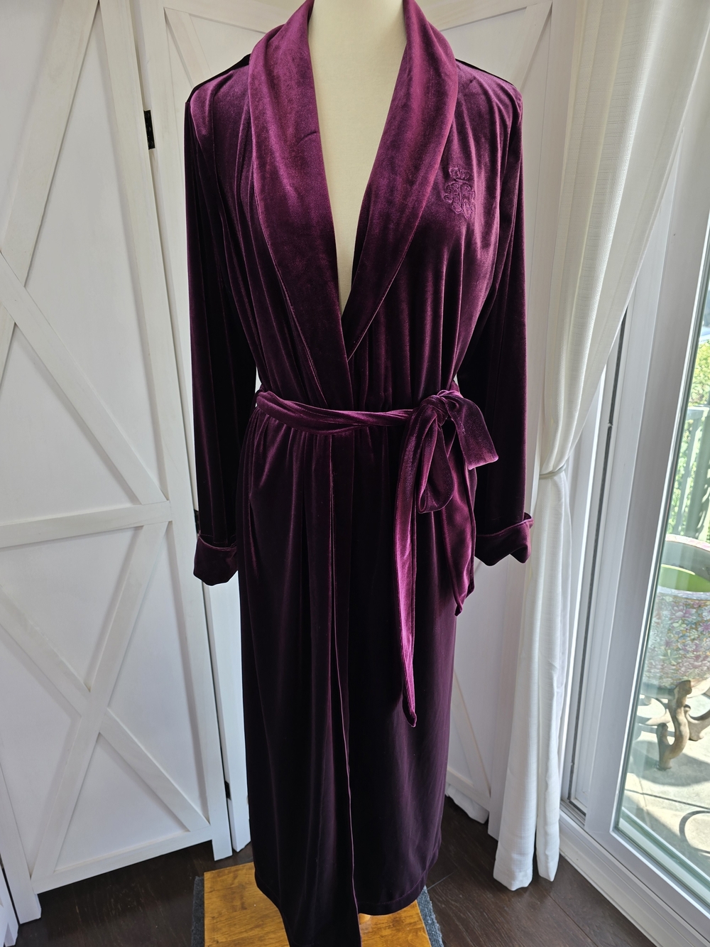 Lauren Ralph Lauren Long Sleeve Shawl Collar Luxury Robe/Loungewear - Picture 4 of 16